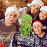 Chapeau de poulpe en laine fait à la main