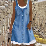 Robe d'été sans manches pour femme