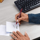 Stylos à bille Girl Power colorés doux au toucher (5 pièces)