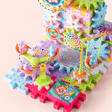 Paradis des blocs de construction électriques variés pour enfants