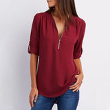 Blouse-Couleur Pure-Clo V - ciaovie