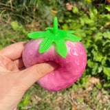 Jouet de Pincement en Forme de Fraise