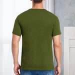 T-shirt Uni Á Manches Courtes Pour Hommes