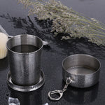 Tasse en acier inoxydable pliable portable