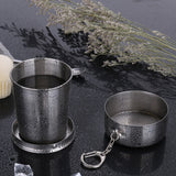 Tasse en acier inoxydable pliable portable