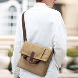 Sac à Bandoulière en Toile pour Hommes