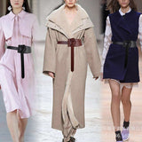 Ceinture De Mode Pour Dames En Cuir Avec Joint De Taille Large