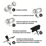 Lumières de Roue de Vélo Rechargeables