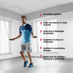 Corde à Sauter en Acier Ergonomique