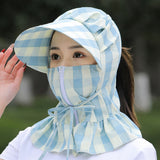 Chapeau de Soleil à Bord Long avec Eventail