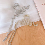 Barrette serpent avec strass