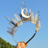 Couronne en cristal naturel faite à la main