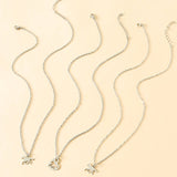 Collier de fête des mères en acier inoxydable avec cheval