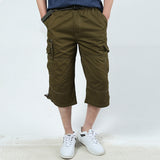 Pantalon décontracté en coton multi-poches pour homme