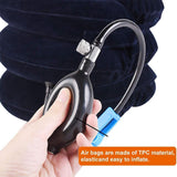 Dispositif de traction cervicale, support de cou gonflable