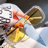 Lunettes de soleil à grande monture