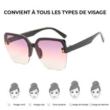 Lunettes de soleil mode rectangulaires