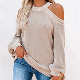 Pull dos nu à épaules dénudées