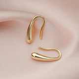Boucles d'oreilles simples goutte d'eau haut de gamme