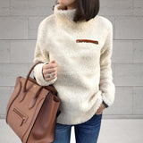 Pull Thermique à Col Roulé Zippé