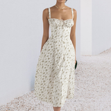 Robe d'été Bustier à Imprimé Carmen