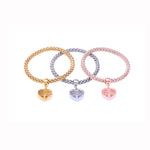 Ensemble de bracelets "Arbre de Vie" avec pendentif coeur (3 couleurs/ensemble)