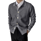 Cardigan en Tricot à Boutons Uni