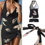 Maillot de bain imprimé plumes