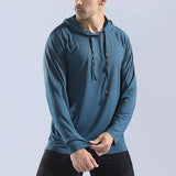 T-shirt manches longues à capuche homme
