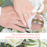 Coussinet de réglage de la taille de la bague