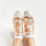 Chaussettes Marguerites Translucides (5 paires)