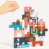 Puzzle de Blocs Russes en Bois