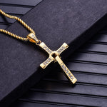 Collier Acier Titane Croix