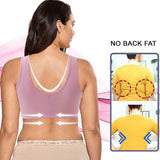 Soutien-gorge Push-up Élastique Agrafage Devant de Grande Taille