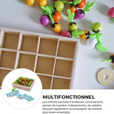 Jouet de mémoire de légumes en bois amusant pour les enfants