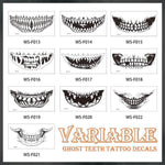 autocollants de tatouage de fête d'horreur d'Halloween