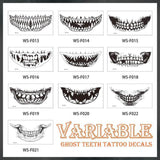 autocollants de tatouage de fête d'horreur d'Halloween