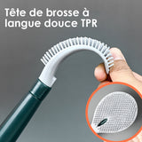 Brosse de toilette en silicone à suspendre au mur sans poinçon domestique