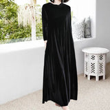 Robe en Velours Doré