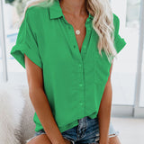 Chemise manches courtes été femme