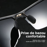 Lunettes de soleil photochromiques pour hommes avec verre polarisé