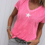 T-shirt confortable à étoiles douces