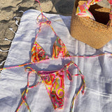 Nouveau bikini de plage sexy à imprimé floral