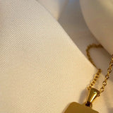 Collier lettre en acier inoxydable pour femme