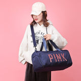 Sac de fitness en nylon rose