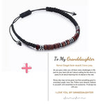 Bracelet De Code Morse Tressé En Nylon Aimanté