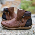 Bottes zippées imperméables pour femmes