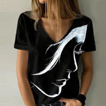 T-shirt Á Enfiler Á Encolure Ras Du Cou Imprimé