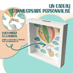 Banque d'épargne à cadre photo 3D pour enfants