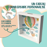 Banque d'épargne à cadre photo 3D pour enfants